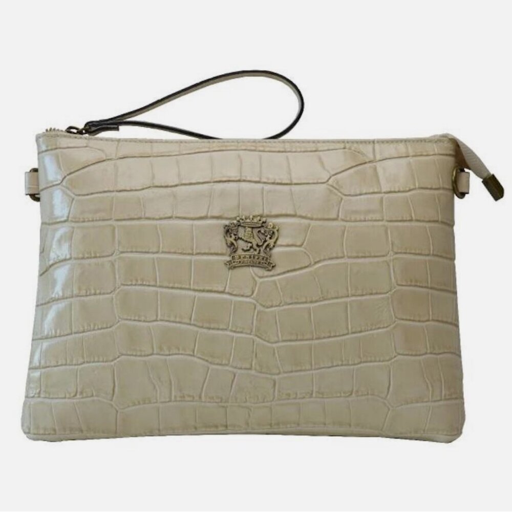 Pratesi Croc Embossed Wristlet Shoulder Bag